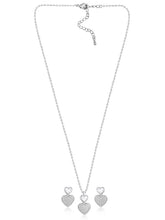 Heart Shaped CZ Pendant Set – Peora Fashion Jewellery for Every Occasion

