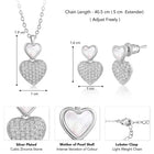 Heart Shaped CZ Pendant Set – Peora Fashion Jewellery for Every Occasion

