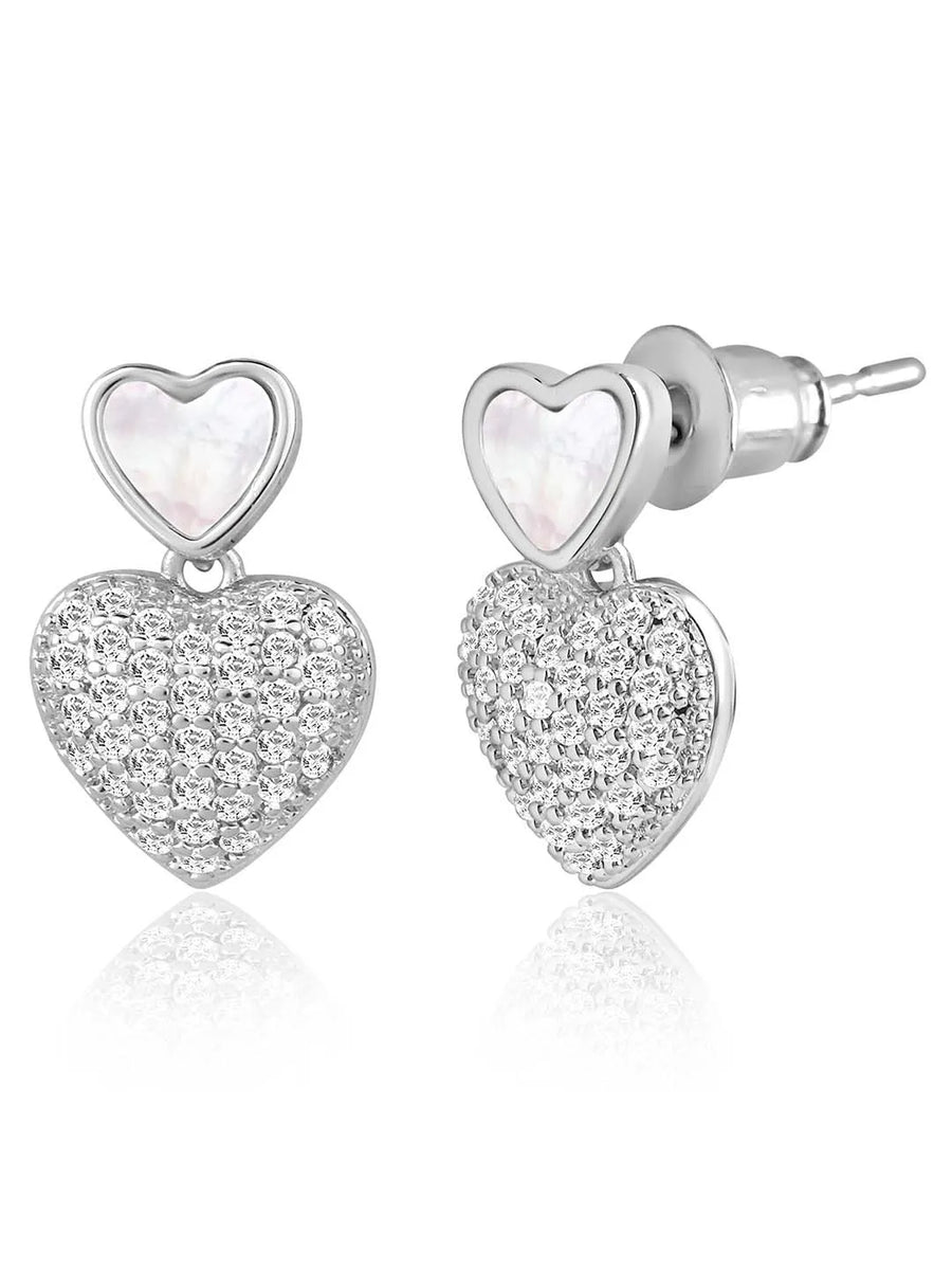Heart Shaped CZ Pendant Set – Peora Fashion Jewellery for Every Occasion

