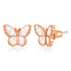  Peora CZ Butterfly Pendant Set - Delicate Sparkling Jewellery
