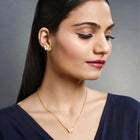  Peora CZ Butterfly Pendant Set - Delicate Sparkling Jewellery