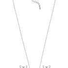  Peora CZ Butterfly Pendant Set - Delicate Sparkling Jewellery