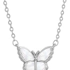  Peora CZ Butterfly Pendant Set - Delicate Sparkling Jewellery