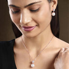 Peora Pearl & CZ Magic Pendant Set - Enchanting Jewellery