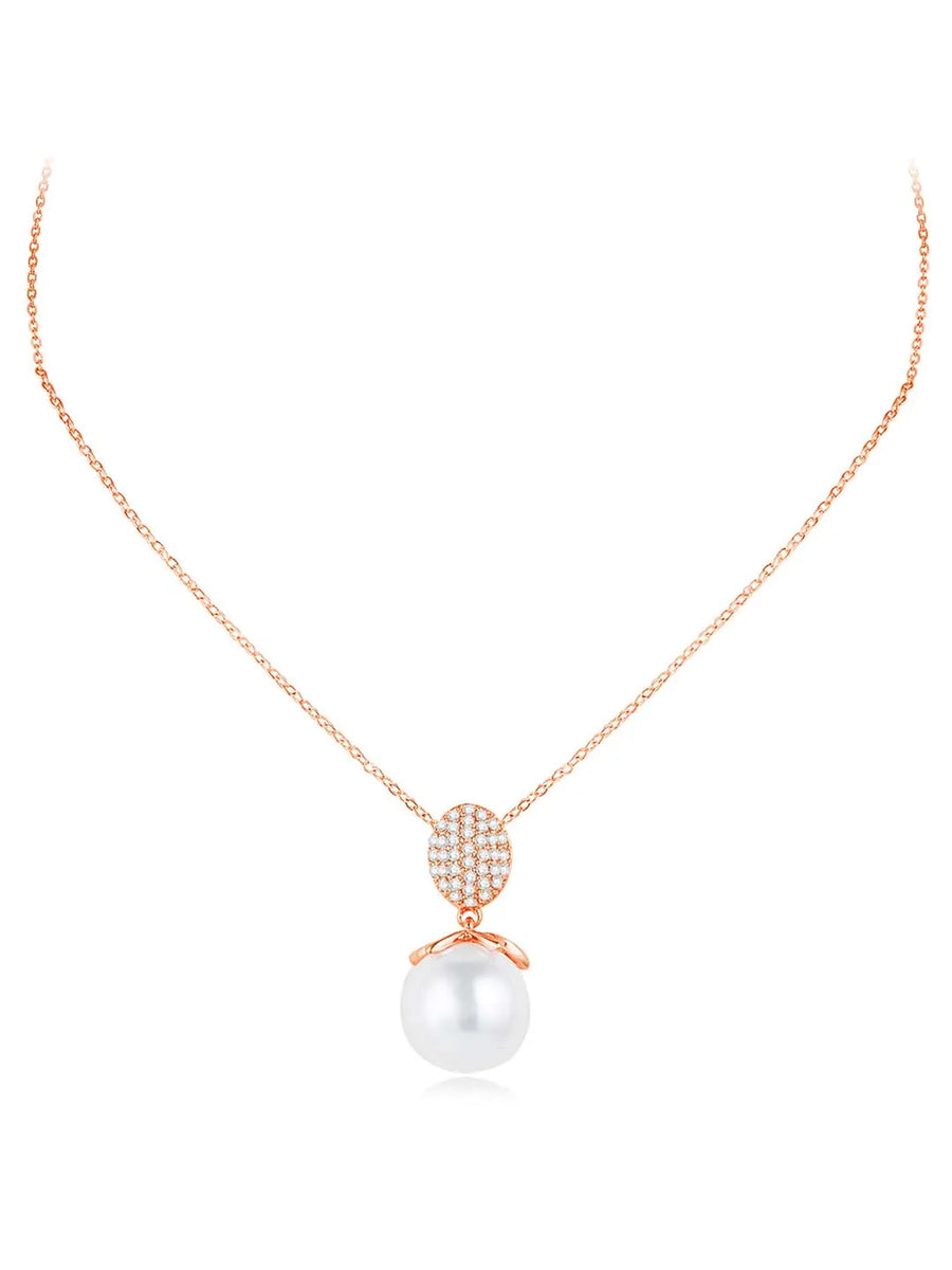 Peora Pearl & CZ Magic Pendant Set - Enchanting Jewellery