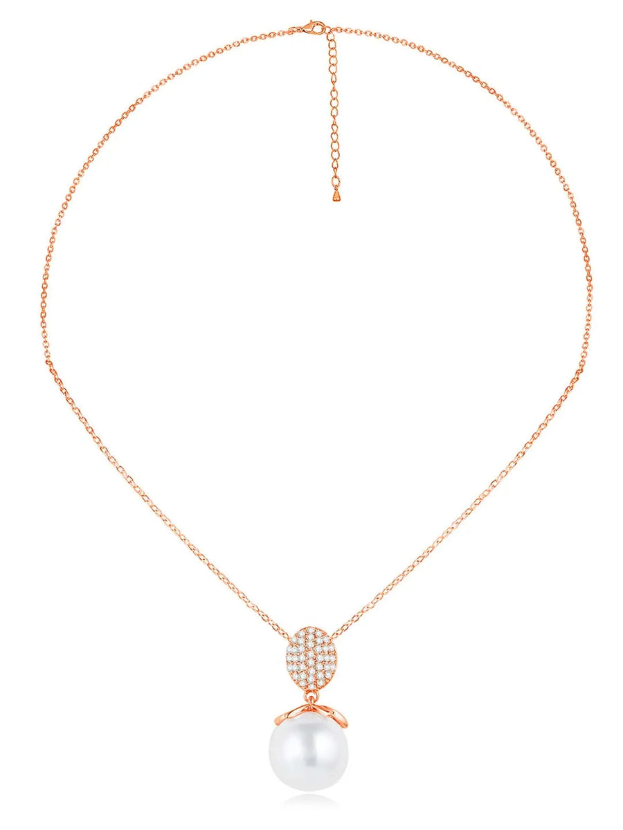Peora Pearl & CZ Magic Pendant Set - Enchanting Jewellery
