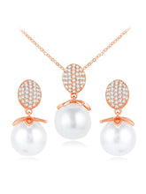 Peora Pearl & CZ Magic Pendant Set - Enchanting Jewellery