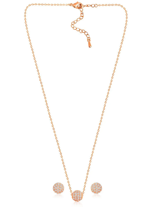  Peora Circles Pendant Set - Stylish Circular Jewellery