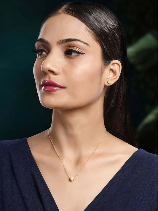  Peora Circles Pendant Set - Stylish Circular Jewellery