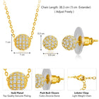  Peora Circles Pendant Set - Stylish Circular Jewellery