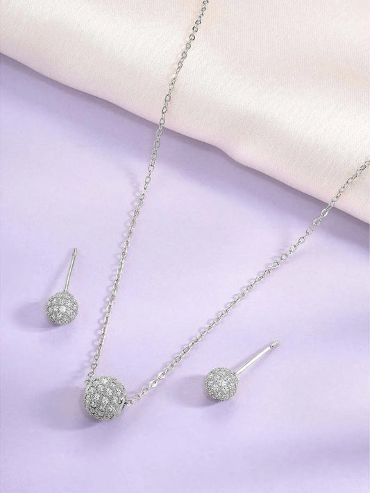  Peora Circles Pendant Set - Stylish Circular Jewellery