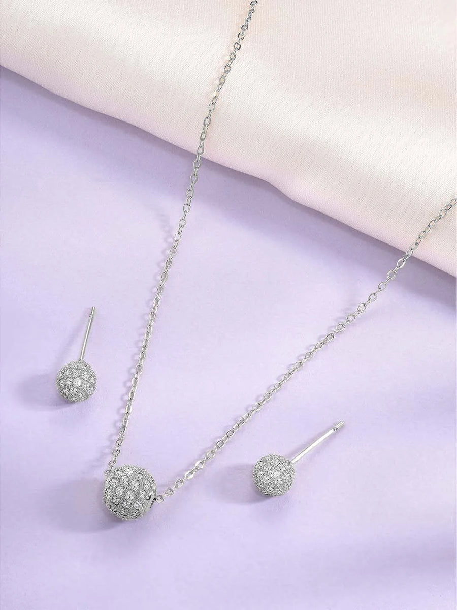  Peora Circles Pendant Set - Stylish Circular Jewellery