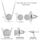  Peora Circles Pendant Set - Stylish Circular Jewellery