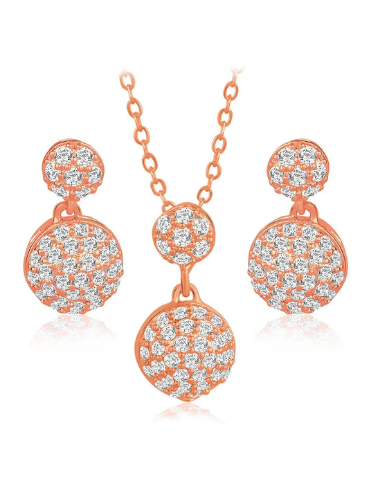 Peora Spheres Pendant Set - Elegant Sphere Jewellery