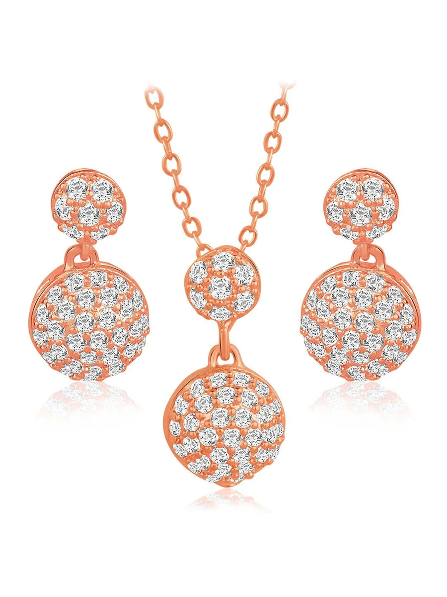 Peora Spheres Pendant Set - Elegant Sphere Jewellery