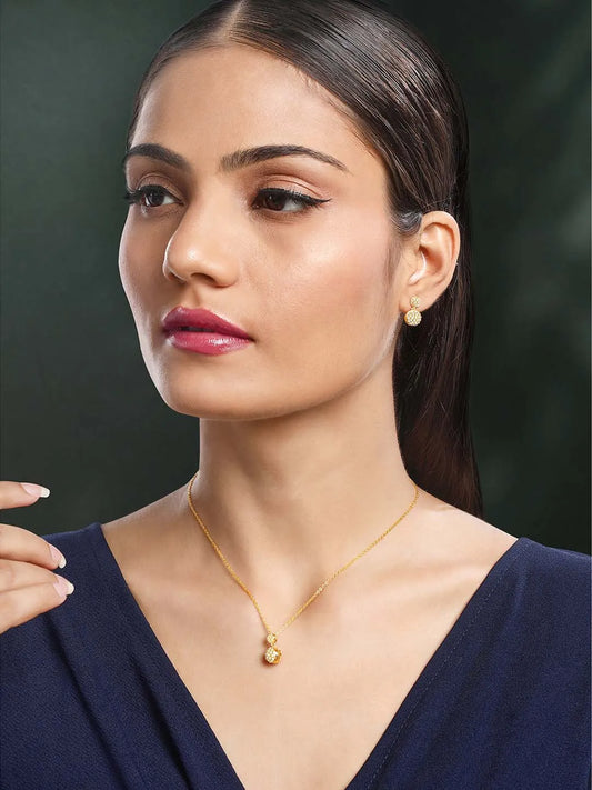Peora Spheres Pendant Set - Elegant Sphere Jewellery