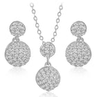 Peora Spheres Pendant Set - Elegant Sphere Jewellery