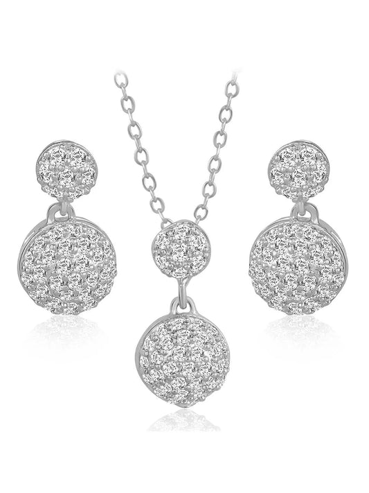 Peora Spheres Pendant Set - Elegant Sphere Jewellery