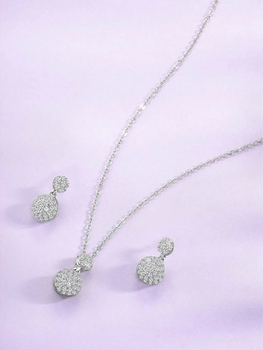 Peora Spheres Pendant Set - Elegant Sphere Jewellery