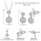 Peora Spheres Pendant Set - Elegant Sphere Jewellery