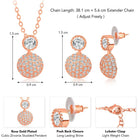Peora Loops Pendant and Earring Set - Stylish Matching Jewellery