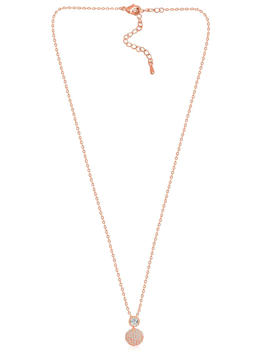 Peora Loops Pendant and Earring Set - Stylish Matching Jewellery