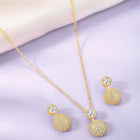Peora Loops Pendant and Earring Set - Stylish Matching Jewellery