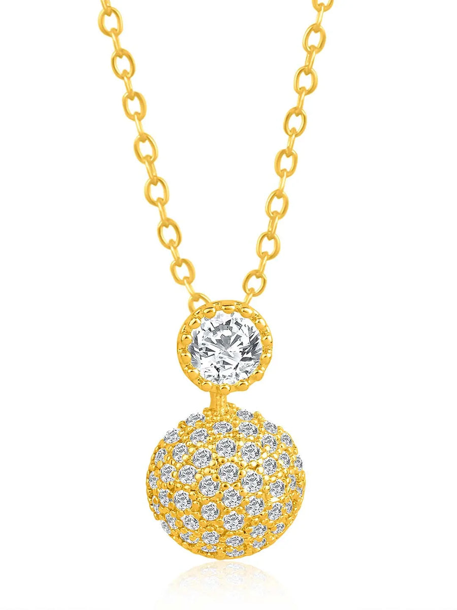 Peora Loops Pendant and Earring Set - Stylish Matching Jewellery