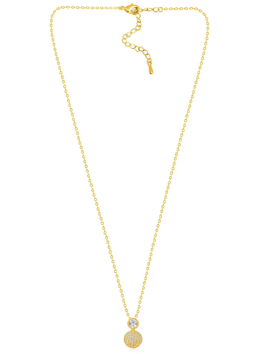 Peora Loops Pendant and Earring Set - Stylish Matching Jewellery