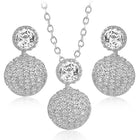 Peora Loops Pendant and Earring Set - Stylish Matching Jewellery
