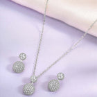 Peora Loops Pendant and Earring Set - Stylish Matching Jewellery