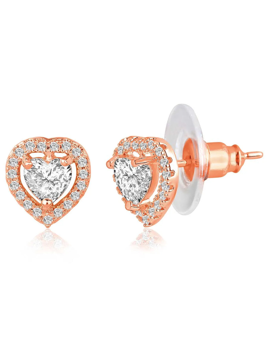  Peora's Glittering Sparkle CZ Necklace Set - Brilliant CZ Jewellery