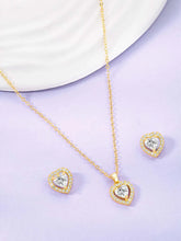  Peora's Glittering Sparkle CZ Necklace Set - Brilliant CZ Jewellery