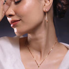 Regal Swoop Pendant Set Rose Gold Plated