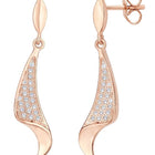 Regal Swoop Pendant Set Rose Gold Plated