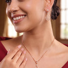 Signature Teardrop Pendant Set Rose Gold Plated