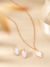 Leafy Luxe Rose Gold Mother of Pearl Set