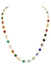 Peora Boho Rainbow Crystal Necklace