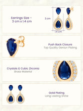 Peora Teardrop Blue Bliss Drop Earrings