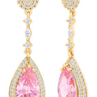 Peora Pretty in Rose Pink Drop Earring For Women
