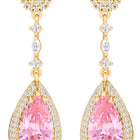Peora Pretty in Rose Pink Drop Earring For Women