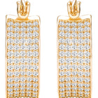 Peora Wide Band Chunky Gold  Hoops For Women