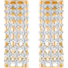 Peora Zircon Sparkle Overload Gold Hoop Huggies