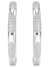 Peora Disco Hours Zircon Silver Hoops