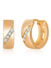 Gilded Grace Gold CZ Hoops