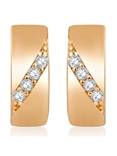 Gilded Grace Gold CZ Hoops