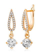 Golden Glow CZ Earrings