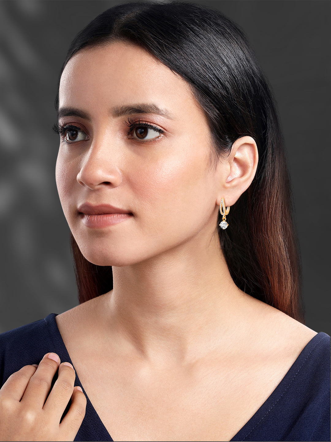 Golden Glow CZ Earrings