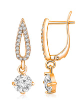 Golden Glow CZ Earrings