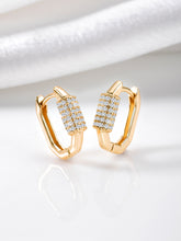 Elegant CZ Gold Hoops